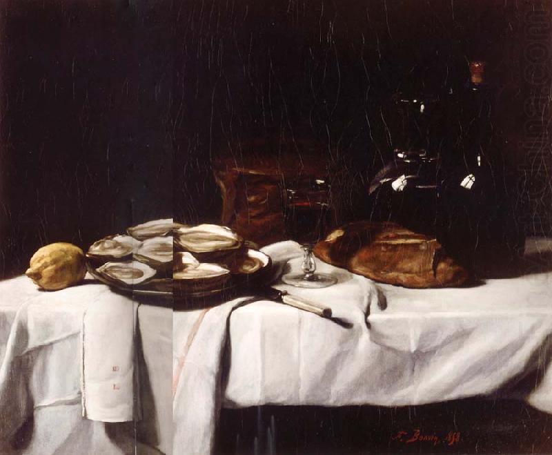 Still life with Lemon and Oysters, Francois Bonvin
